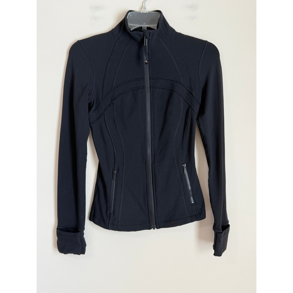 Lululemon Define Jacket Womens 2 Black Luon Full Zip W3GQ6S 2024 Style EUC